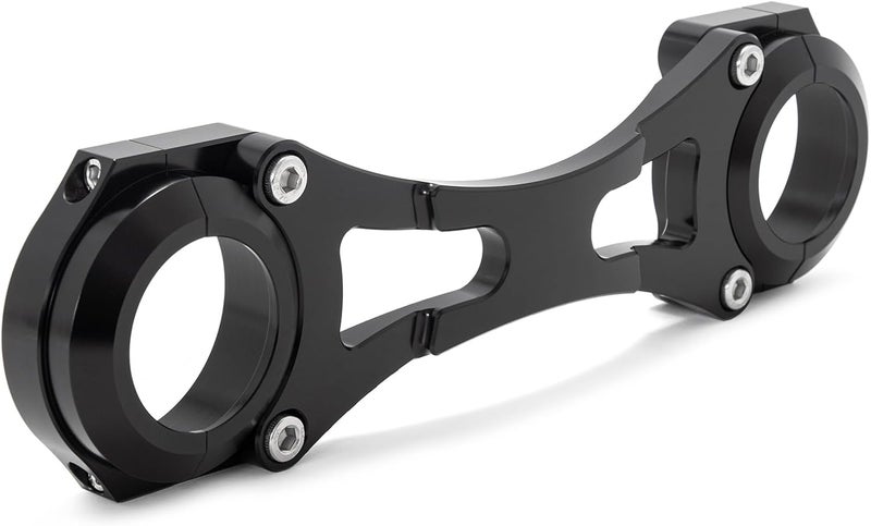 TOFR 49mm Fork Brace Stabilizer Shock Absorber CNC Anodised Aluminium for Harley Touring Road King FLHR Road Glide FLTR Street Glide FLHX Electra Glide FLHT 2014-UP Black - Image 3